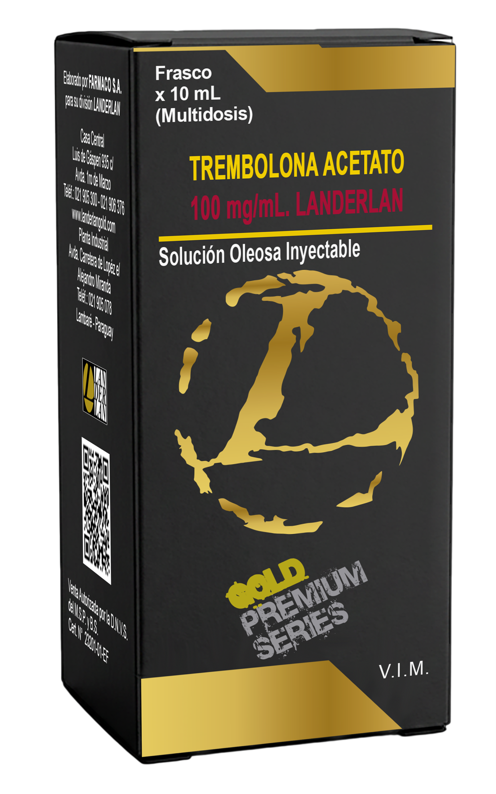 Acetato de Trembolona 100mg/10ml - Landerlan Gold