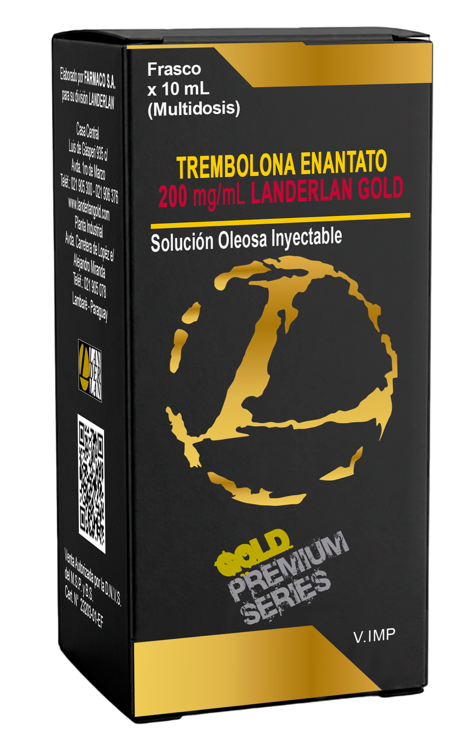 Enantato de Trembolona 200mg/10ml - Landerlan Gold